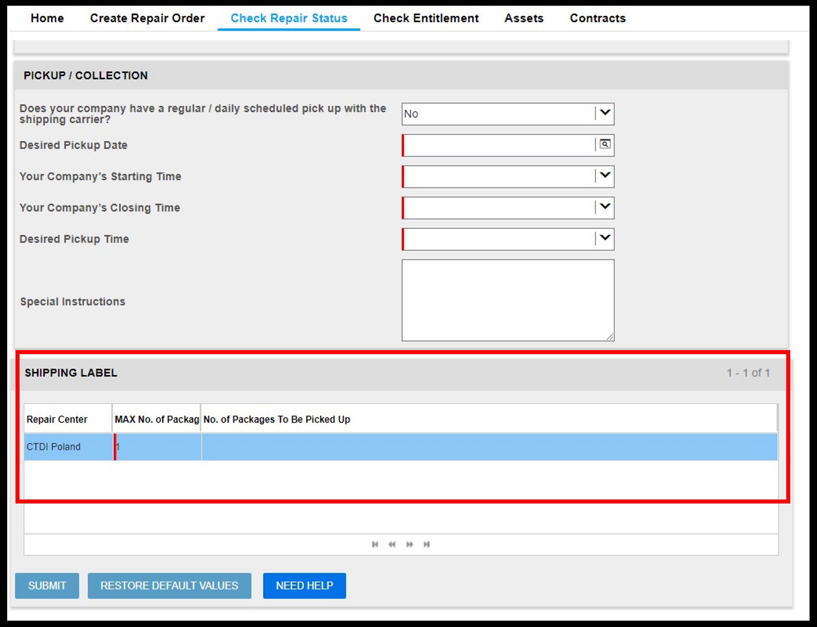 Generate a Shipping Label Screenshot 13