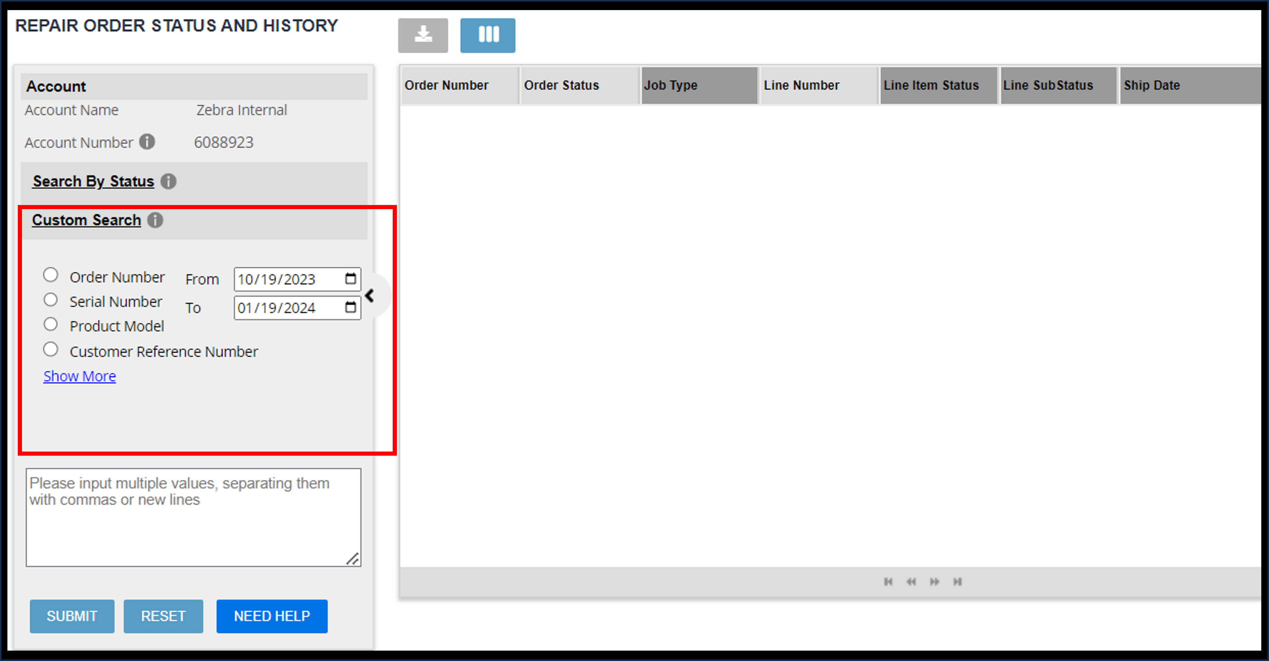 View Repair Details Screenshot 3