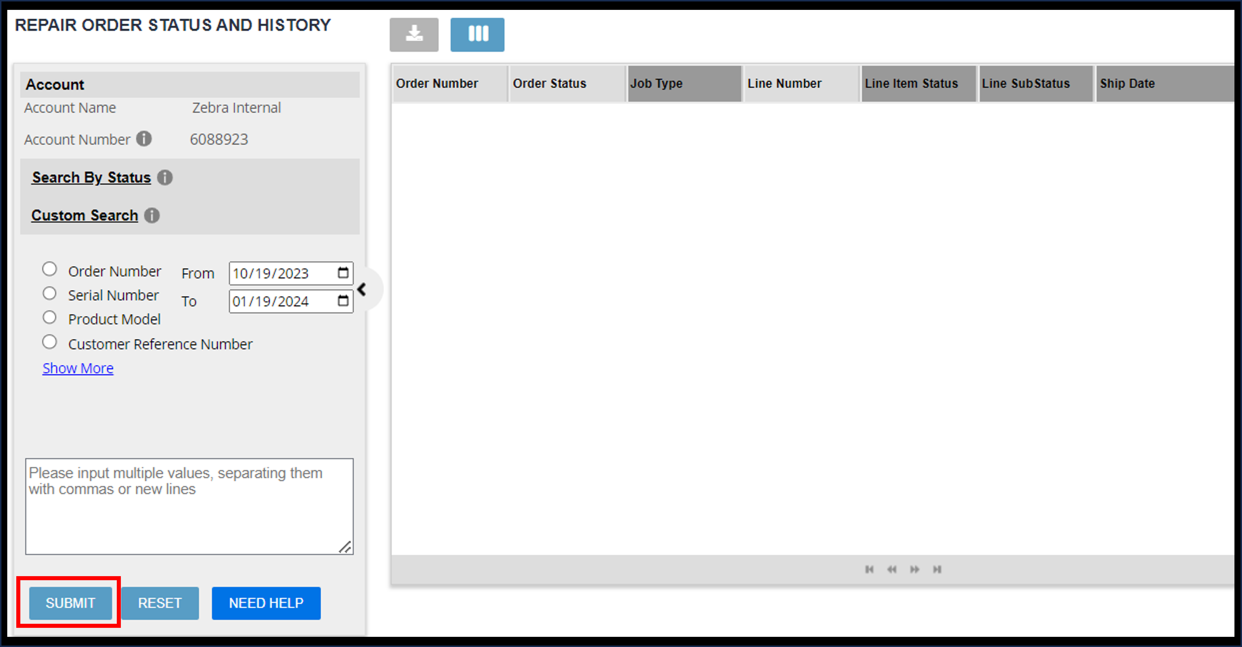 View Repair Details Screenshot 4