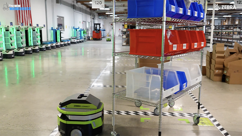 Zebra Symmetry Fulfillment Cart Dropoff at Packout