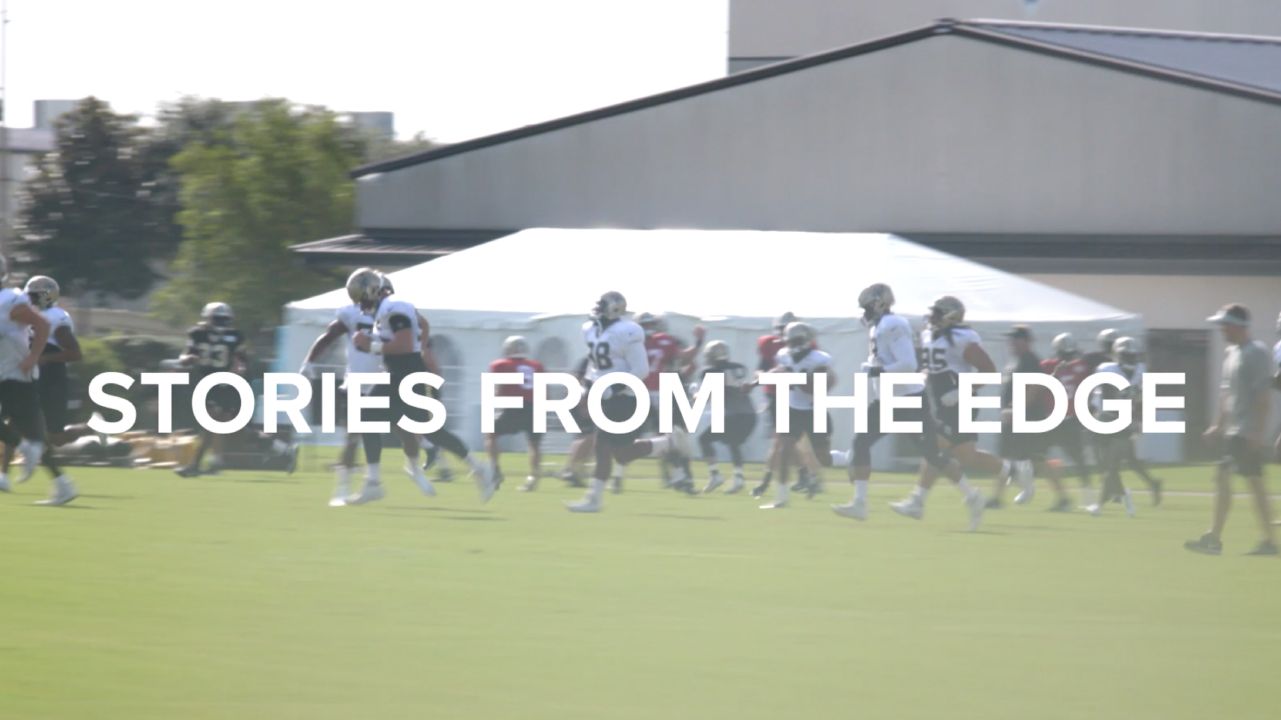 The New Orleans Saints practicing